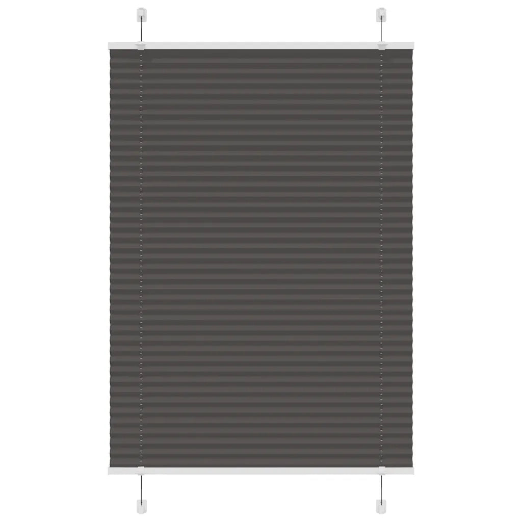 Tenda Plissettata Nera 95x100 cm Larghezza Tessuto 94,4 cm