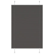 Tenda Plissettata Nera 95x100 cm Larghezza Tessuto 94,4 cm
