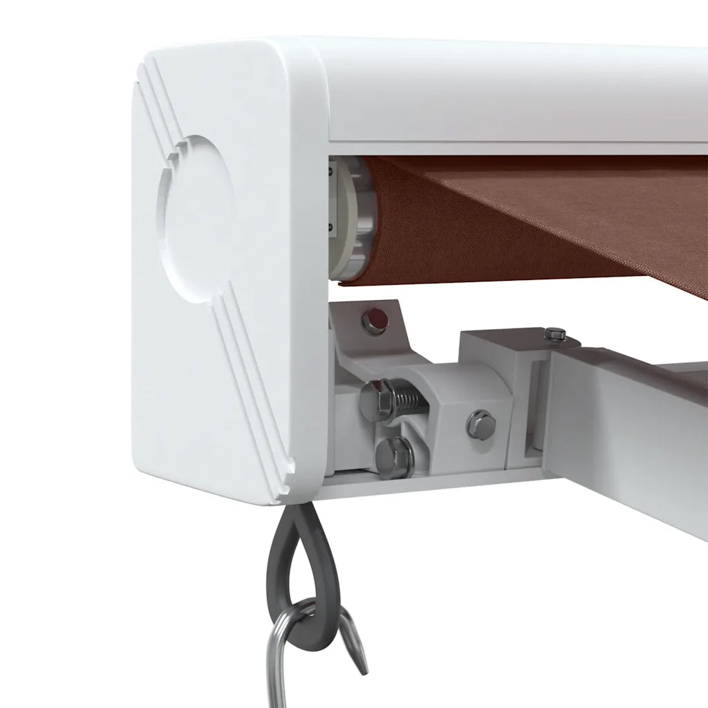 Tenda Sole Retrattile Manuale 350x250 cm Marrone 3215719