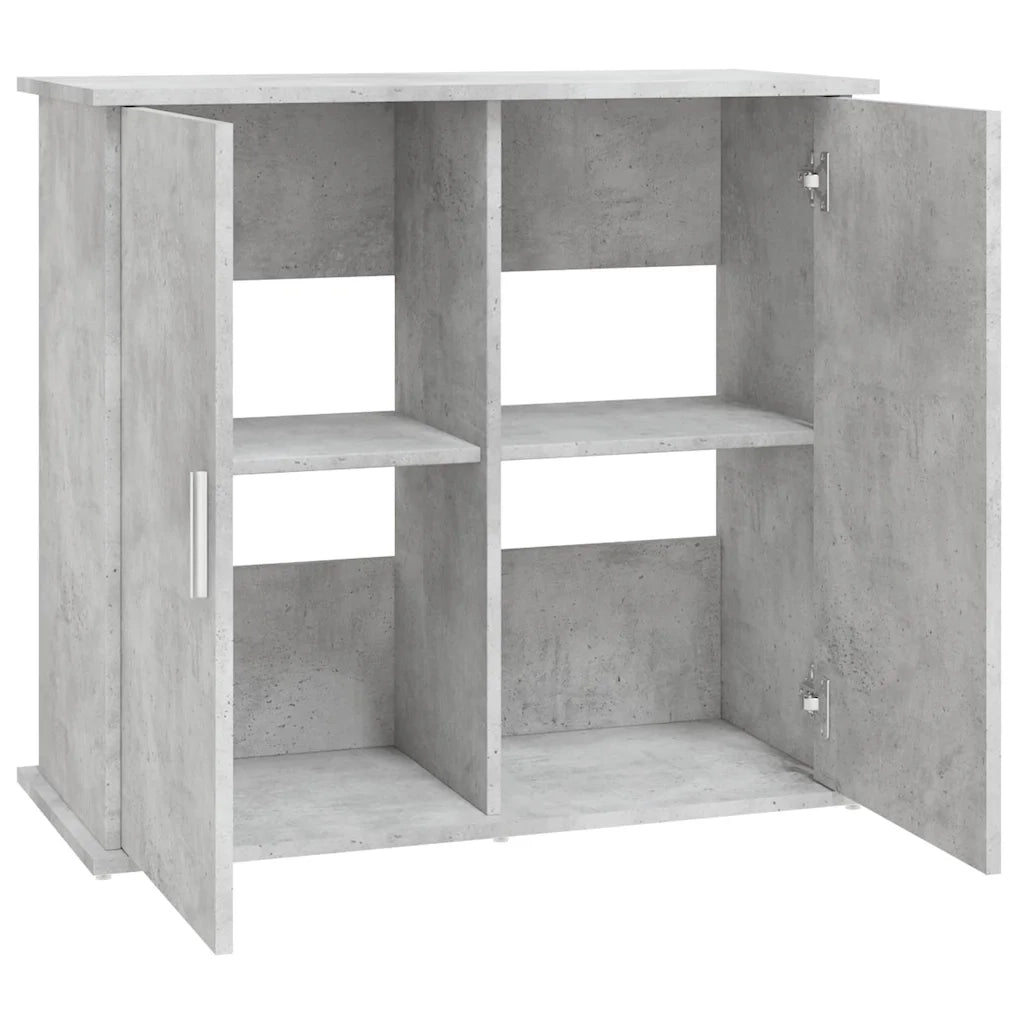 Supporto per acquario in cemento grigio 81x36x73 cm 833627