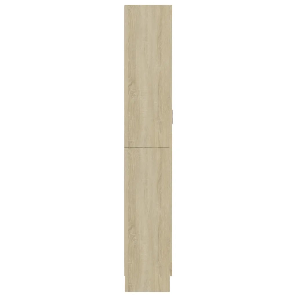 Armadietto Vetrina Rovere Sonoma 82,5x30,5x185 cm Multistrato CFW9131325