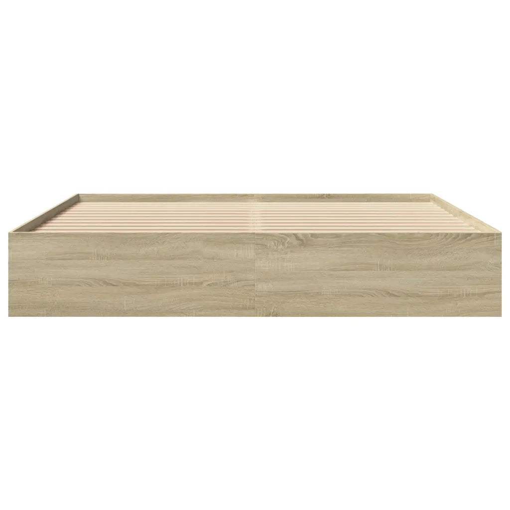 Giroletto senza Materasso Rovere Sonoma 200x200cm in Truciolato 3295627