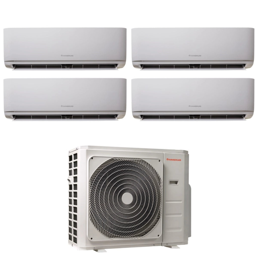 Climatizzatore Condizionatore Immergas Quadri Split Inverter serie THOR 9+9+9+9 con MULTI 28-4 R-32 Wi-Fi Optional 9000+9000+9000+9000