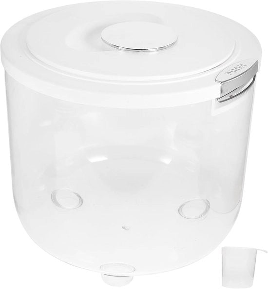 Contenitore a chiusura ermetica per conservazione alimentare 5kg - conservazione ariostatica per cereali, pasta e organizzazione della dispensa (BPA-free)