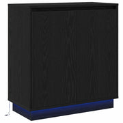 Credenza | Madia | Buffet da pranzo | Armadio da pranzo Rovere Nero 71 x 34.5 x 75 cm Legno multistrato