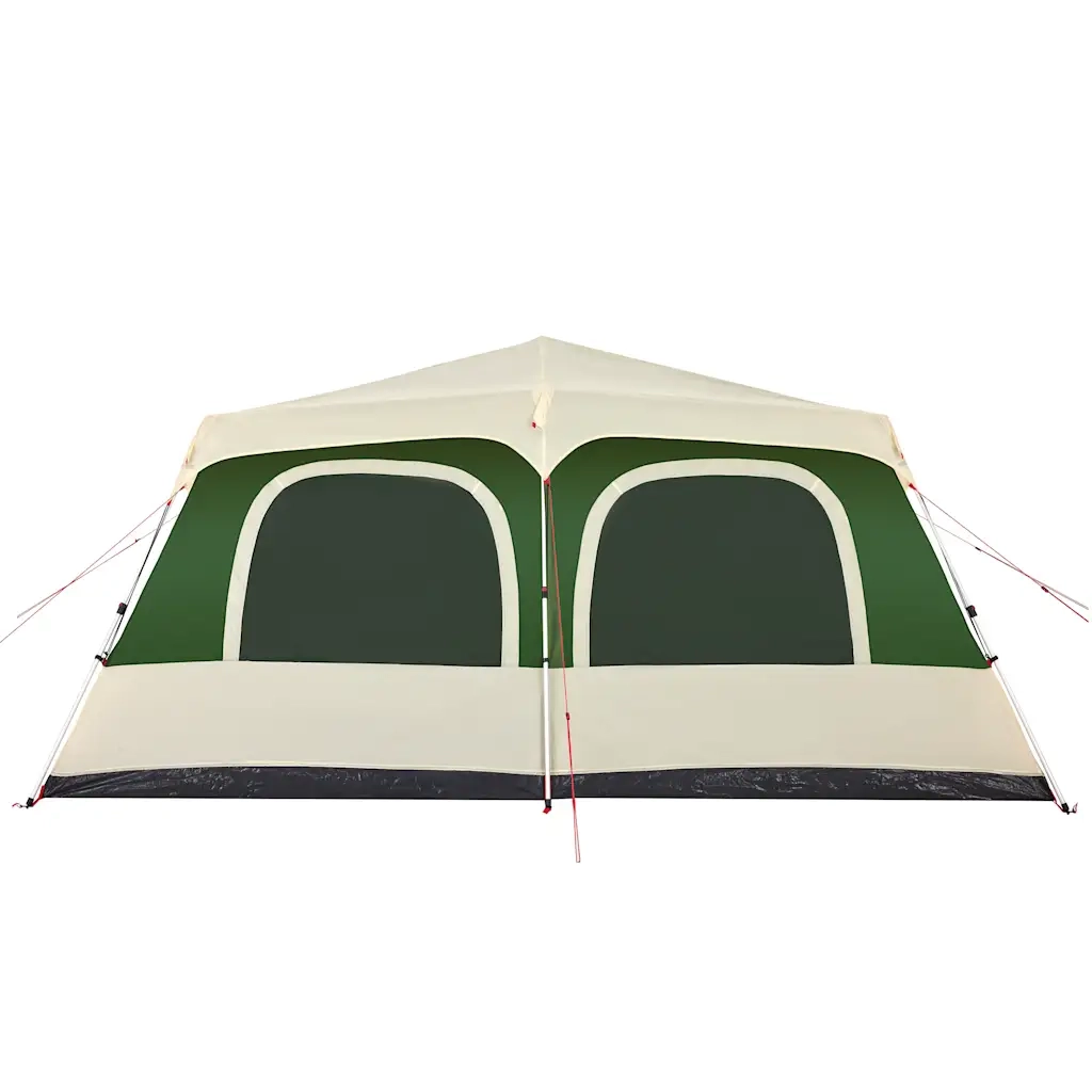 Tenda Familiare a Cupola 10 Persone Verde a Rilascio Rapido