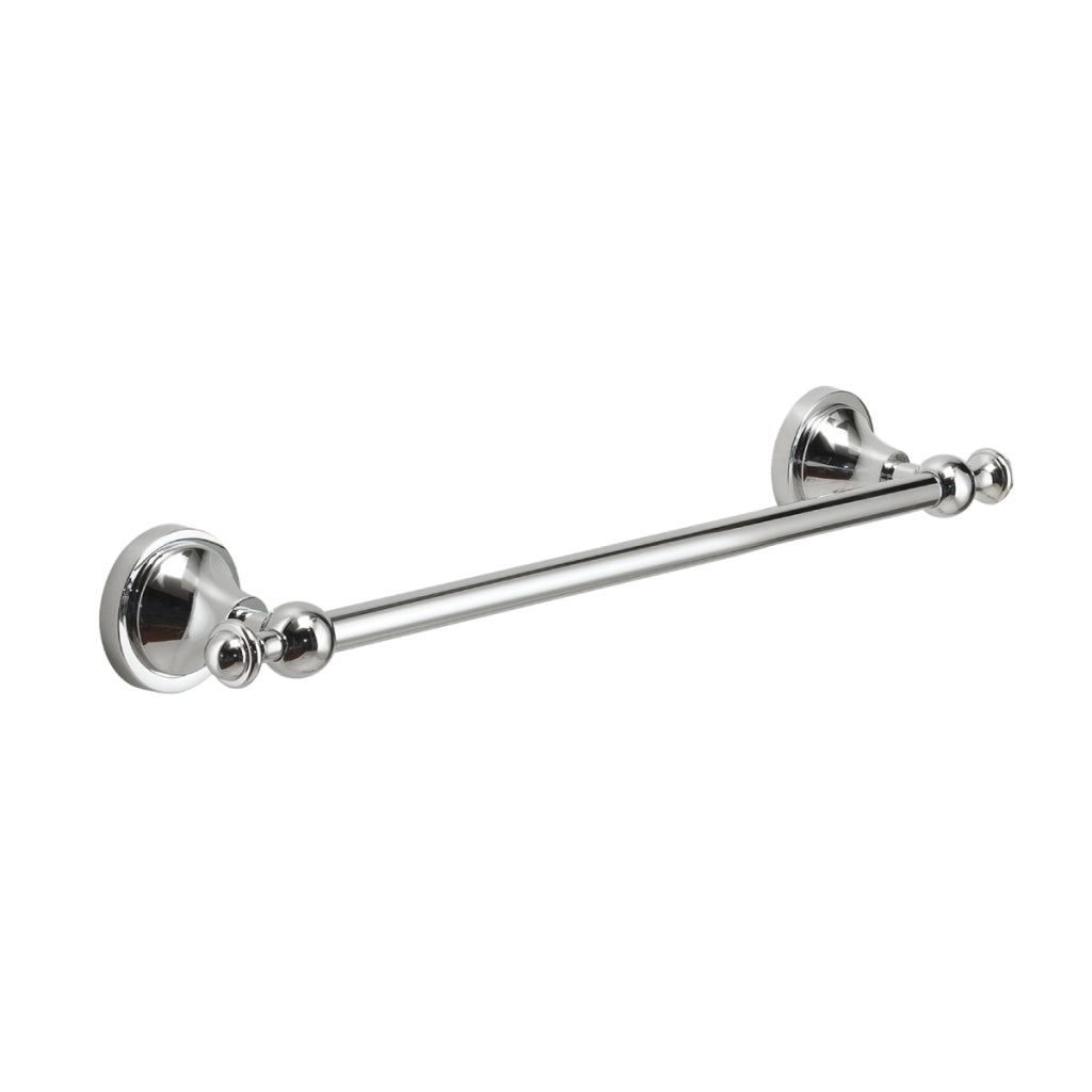 PORTA SALVIETTE DA PARETE IN ACCIAIO INOX CROMATO MODELLO NEVIS - DIM.  CM (LXPXH): 34,8X8,2X6  - CROMATA  - GDY