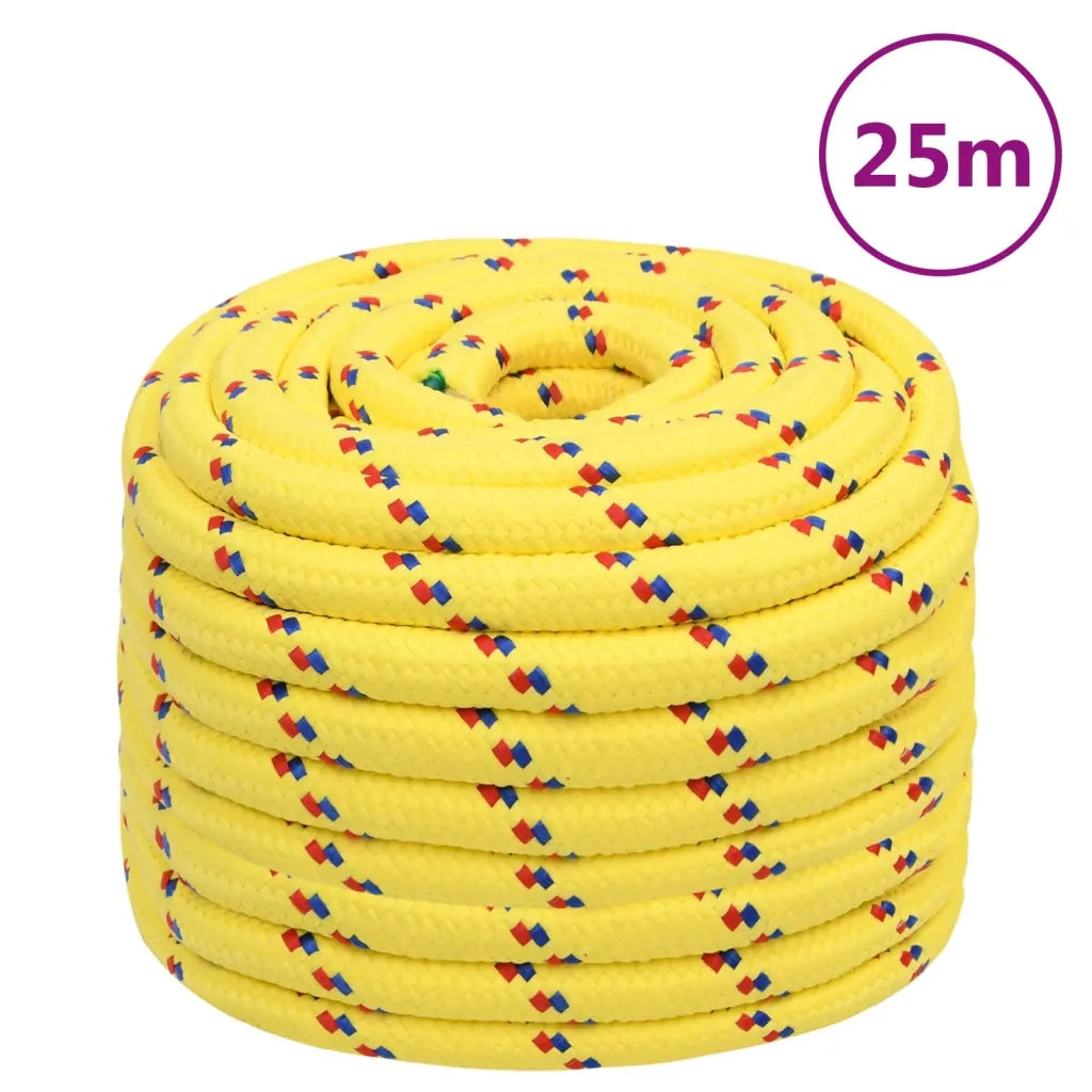 Corda Nautica Gialla 20 mm 25 m in Polipropilene cod mxl 47524