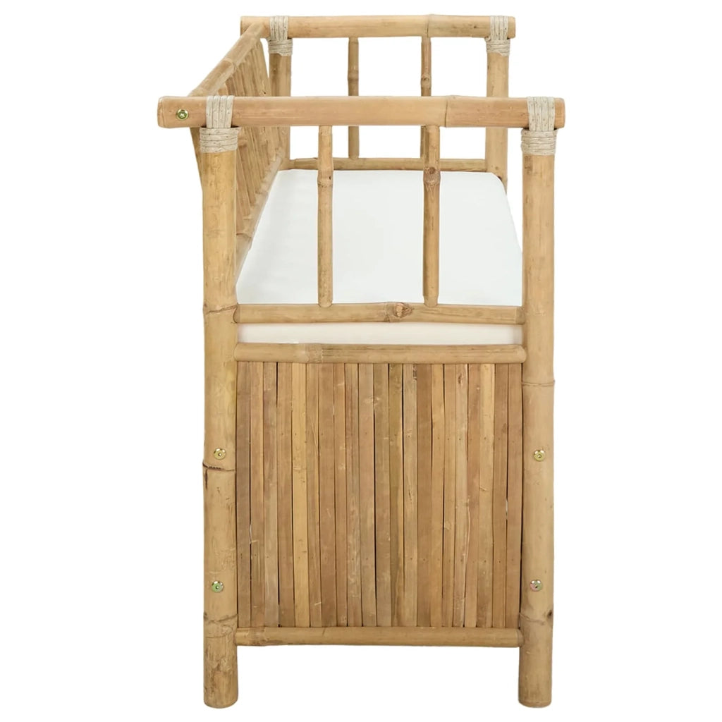 Panca da Giardino con Contenitore 110 x 47 x 80 cm Bambù
