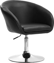 Set di sedute per cucina in alluminio con schienale - 1 pezzo - con sedile e schienale regolabile in altezza - rivestimento in pelle sintetica - colore nero