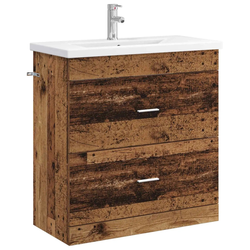 Set di mobili per il bagno Legno antico 81 x 40 x 84,5 cm 3404380
