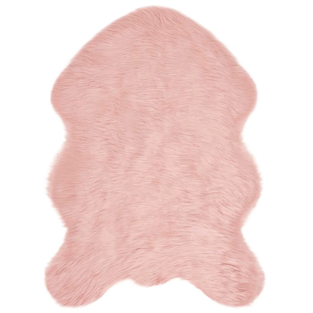 Tappeto in finta TAFALLA | Tappeto del soggiorno Rosa 60 x 90 cm Poliestere
