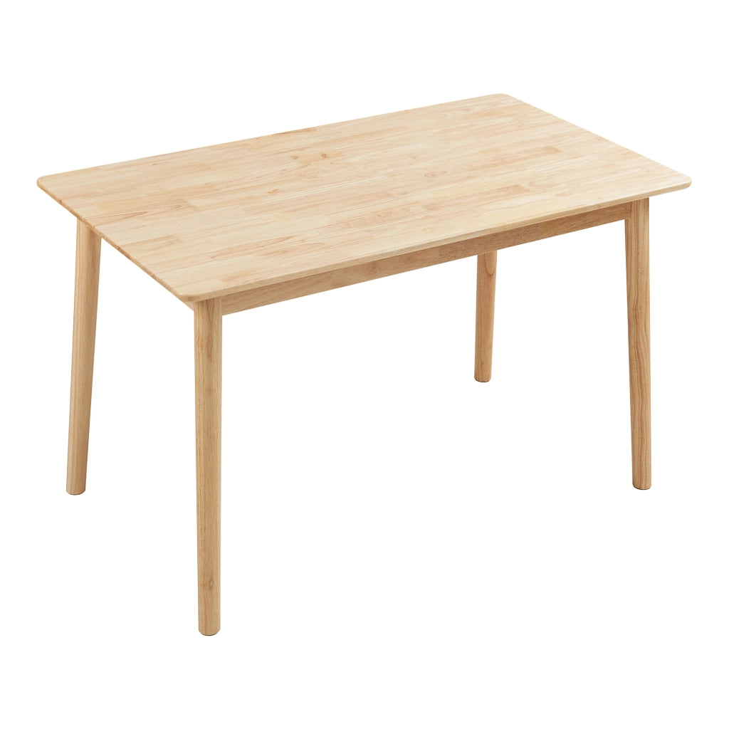 Tavolo da Pranzo Klijori Tavolo da Cucina in Legno di Hevea 140x70 cm color Naturale [en.casa]