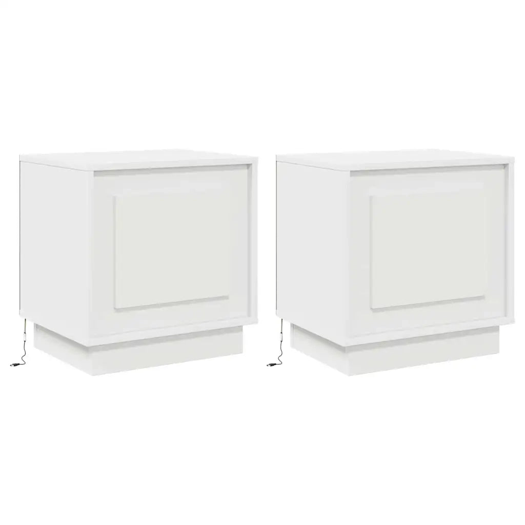 Armadio da Notte 2 pcs Bianco 44 x 34,5 x 45 cm 869563
