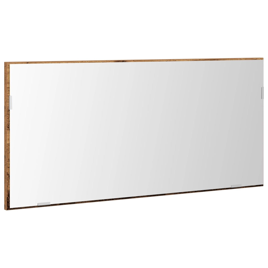 Mobiletto da Bagno  con Luci a LED in Legno Vecchio 80x37 cm