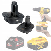 Adattatore per Batterie Dewalt e Milwaukee 18V DM18D – Compatibile con Utensili Dewalt 18V | Facile Montaggio