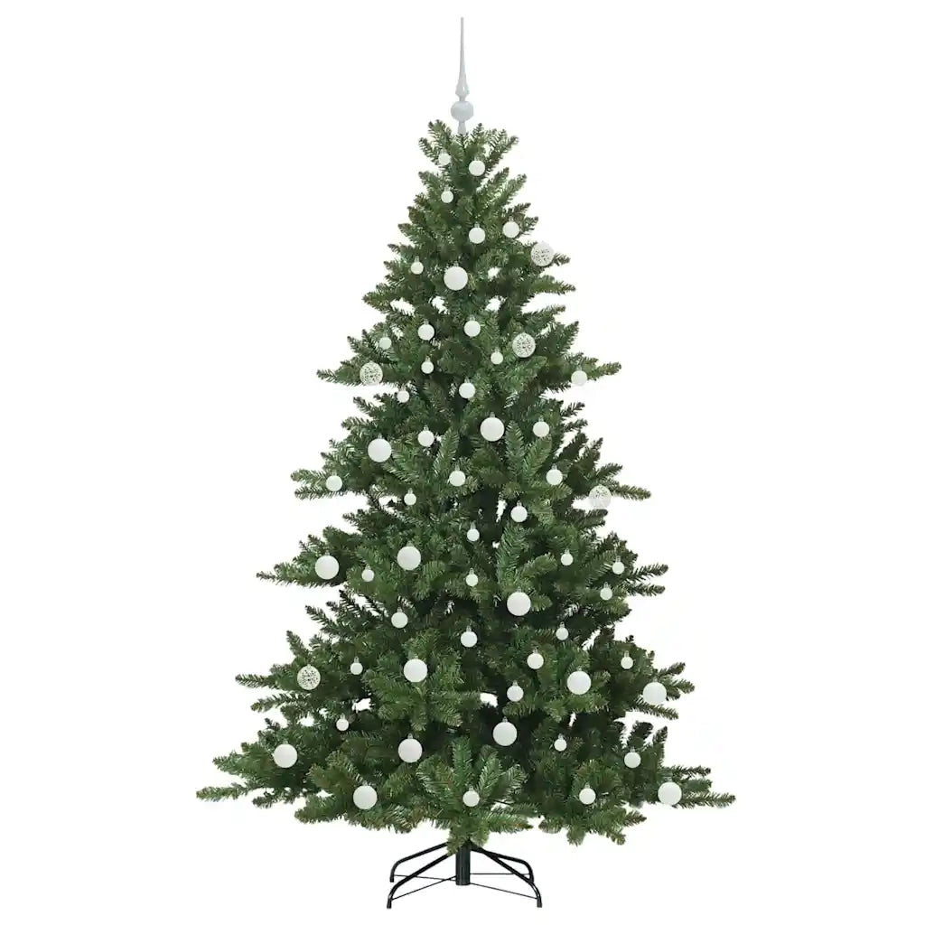 Albero di Natale Artificiale con Rami Pieghevoli Verde 180 cm 3397669