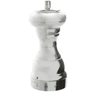 Trade Shop - Timer Da Cucina Meccanico A Forma Di Macinapepe Cromato Cottura Alimenti -