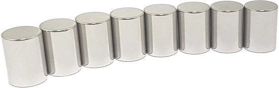 Cilindri neodymium estremamente forti | Ø 1,2 cm, altezza 1,5 cm | Magneti per ufficio | Magneti robusti per lavagne bianche