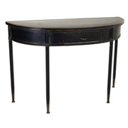 Mobile da ingresso in metallo nero 120x44x80h