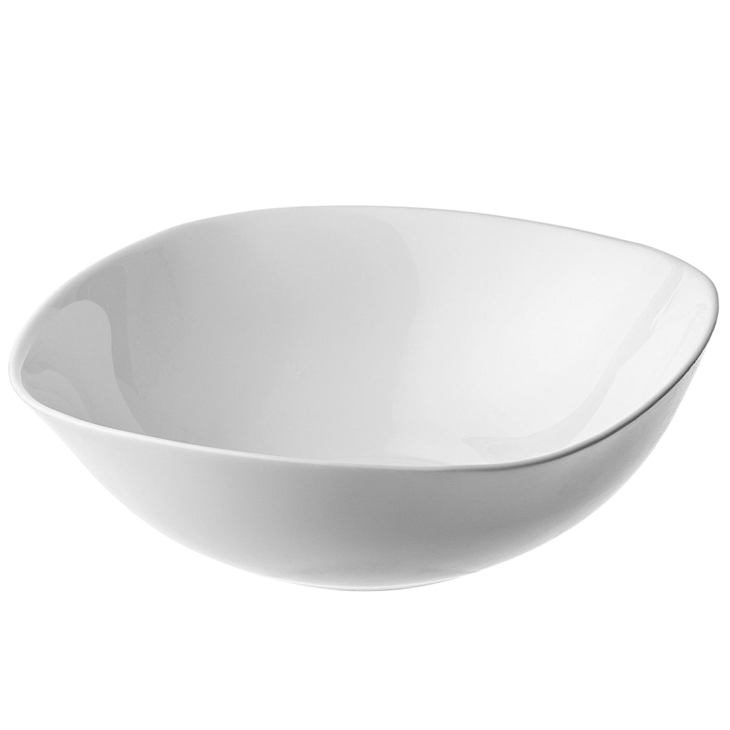 Ciotola in vetro KADAX per insalata, snack, insalata, 19 cm, ciotola per zuppa, bianca