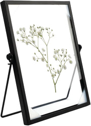 Lista Fotografica 15x20 cm - Nero Metallo - Vetro Bifacciale - Idrorepellente - Adatta per Fiori Siccitoli - Facile da Pulire - Lista di Vetro