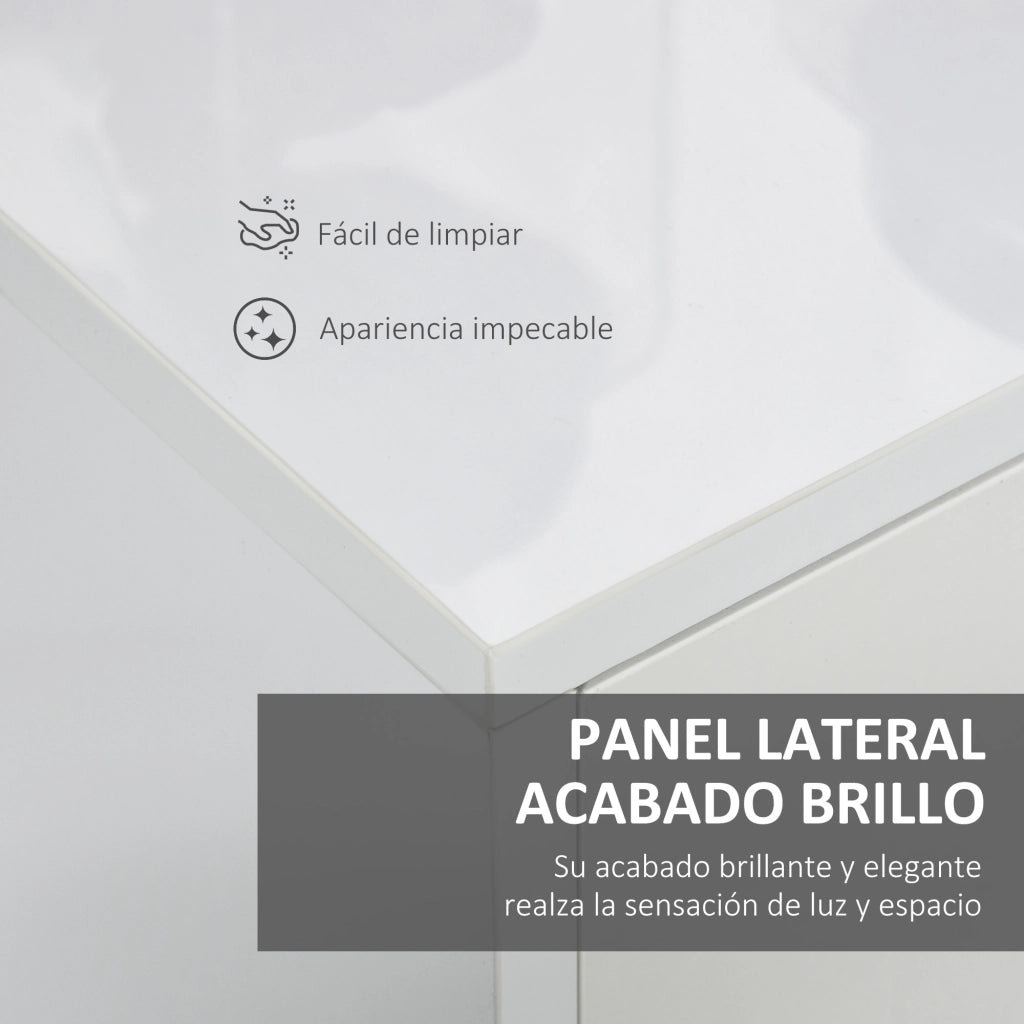 Credenza con ante e cassetti ¨C zephmum ¨C Bianco 117x36x74 cm