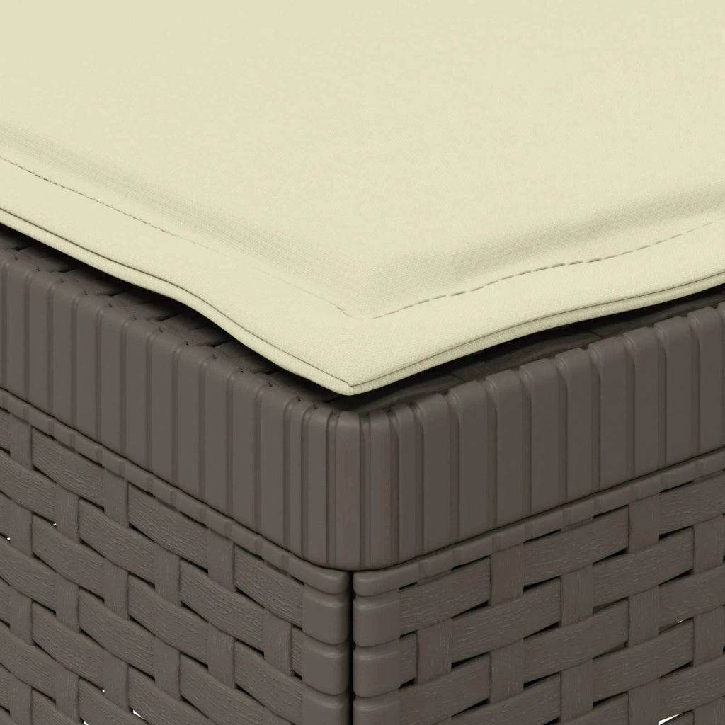Divano da giardino 3 posti con cuscini in look rattan PP 8011900
