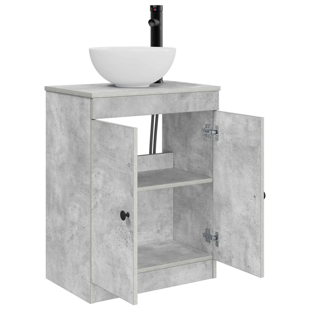 Mobile da bagno con lavabo Grigio Cemento 54 x 35 x 83 cm 890117