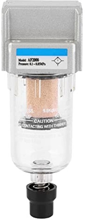 Filtro d'aria 750 L/min - Separatore d'acqua - Sistema pneumatico - G1/4 pollice - Precisione del filtro 5 μm - Scarico automatico - Unità di filtro d'aria
