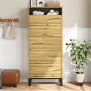 Scarpiera Alta e Slim con Ante e Ripiani ¨C MINIMAL ¨C H147 cm