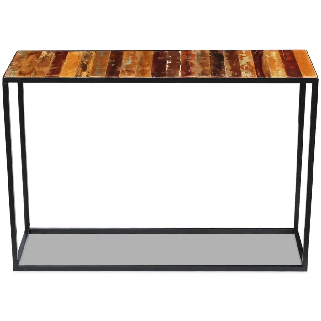Consolle in Legno Massello Recuperato 110x35x76 cm 243337