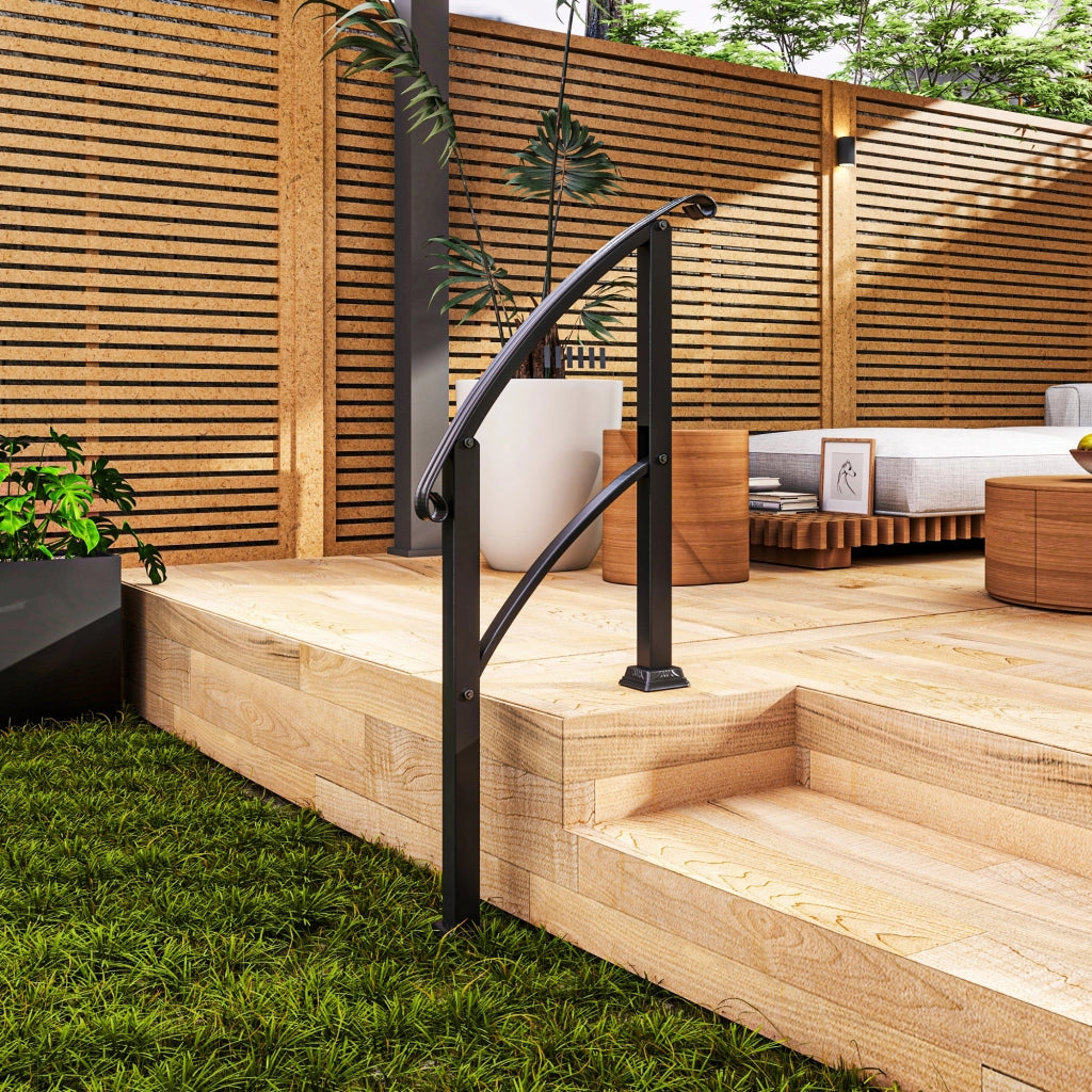 Rampa per Scale 1-3 Gradini ¨C zephmum ¨C Nero 71x8x148 cm