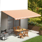 Tessuto di Ricambio per Tenda da Sole Giallo e Arancio 6x3,5 m cod mxl 18863