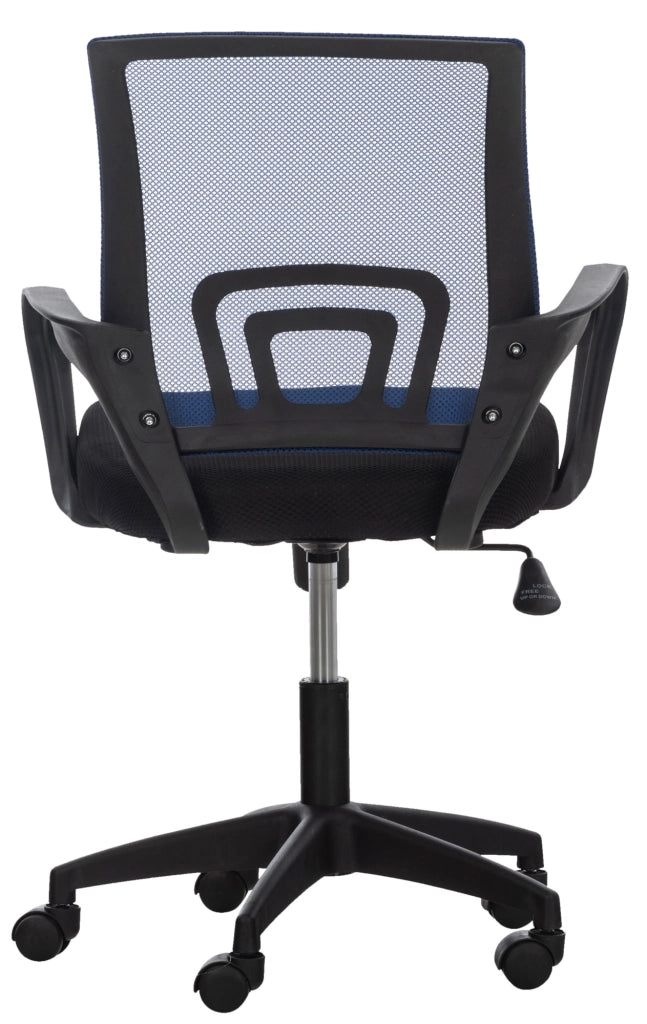 Sedia da ufficio Auburn con ruote blu