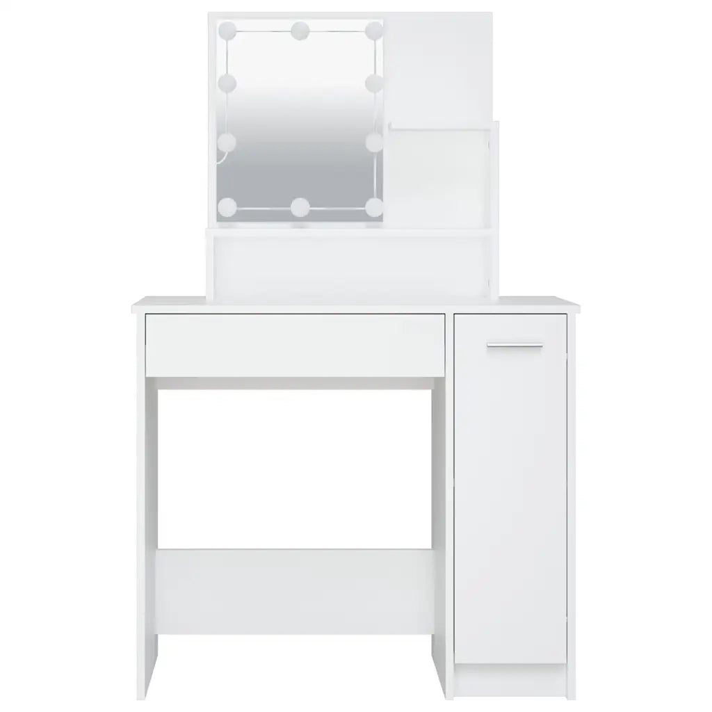 Toeletta con LED Bianca 86,5x35x136 cm cod mxl 59061