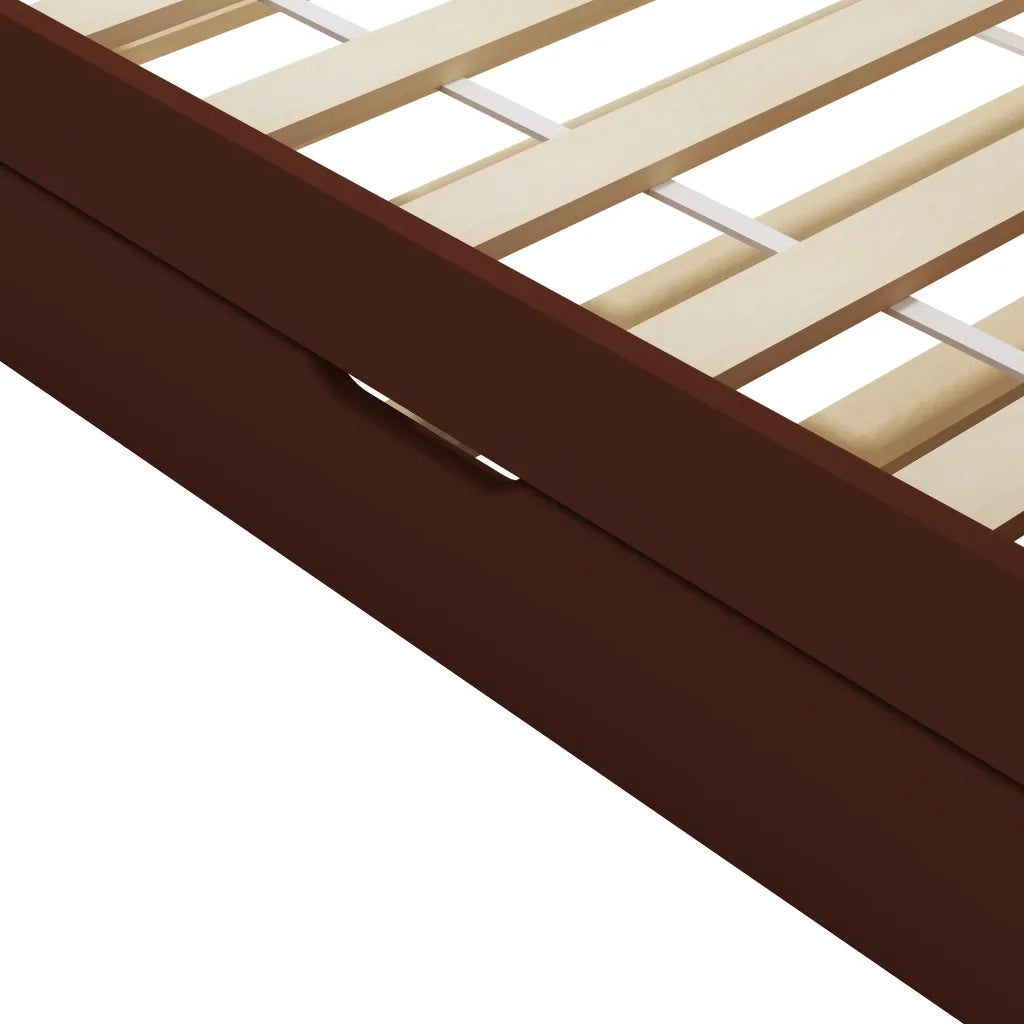 Dormeuse Estraibile senza Materasso Marrone Scuro 90x200 cm