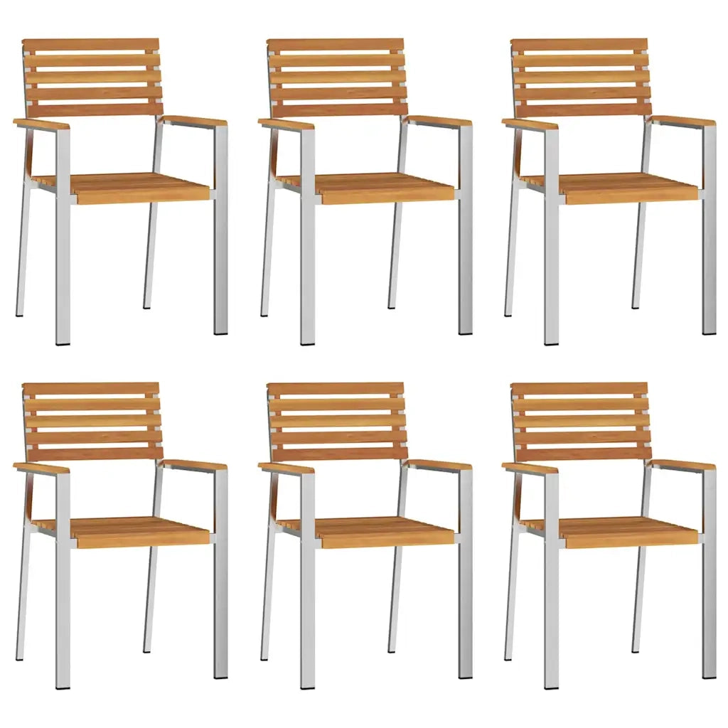 Set da Pranzo per Giardino 7 pcs Legno di Acacia Massello 3334778