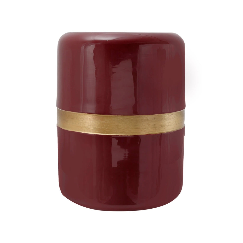 Tavolino Art Deco 450 in metallo color prugna