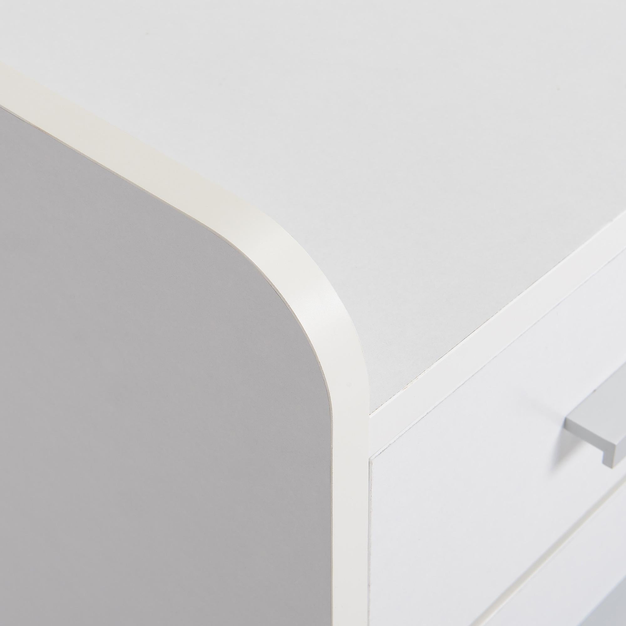 Cassettiera Portadocumenti da Ufficio 39,2x40x65,4 cm 3 Cassetti  Bianca