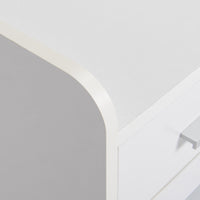 Cassettiera Portadocumenti da Ufficio 39,2x40x65,4 cm 3 Cassetti  Bianca