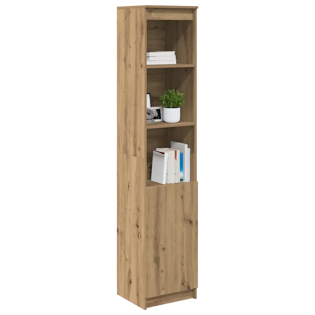 Credenza Alta Rovere Artigianale 37,5x35x180 cm in Truciolato 861678