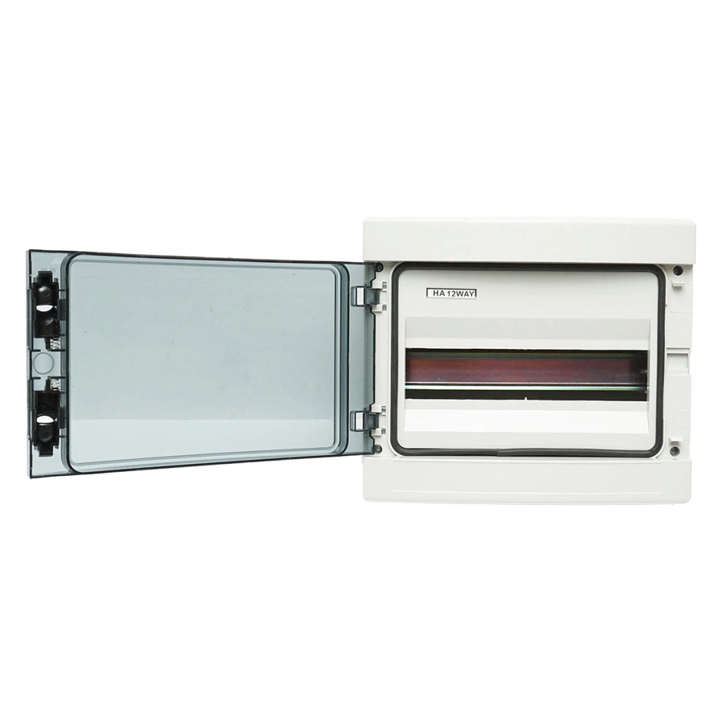 Pannello portafusibili da superficie 1 fila, 12 moduli 295x255x130mm IP65 Breckner Germany