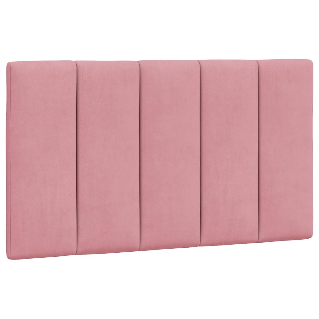 Giroletto senza Materasso-Struttura Letto Hanko Rosa 90x190 cm in Velluto