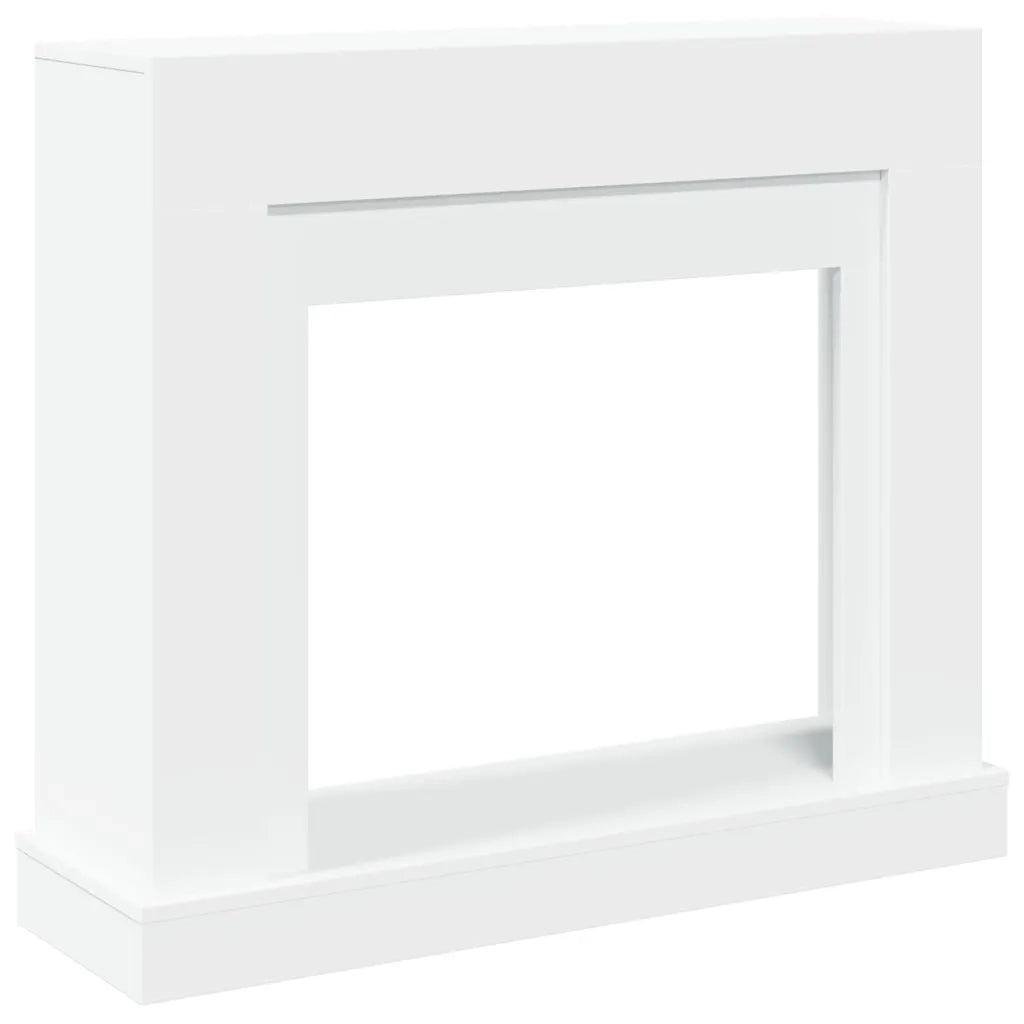 Cornice per Camino Bianca 100x30x87,5 cm in Truciolato CFW6361976