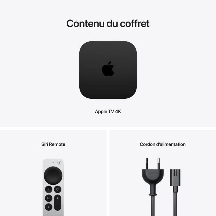 Box TV 4K - Apple - 128 GB - Wi -fi+Ethernet - Black