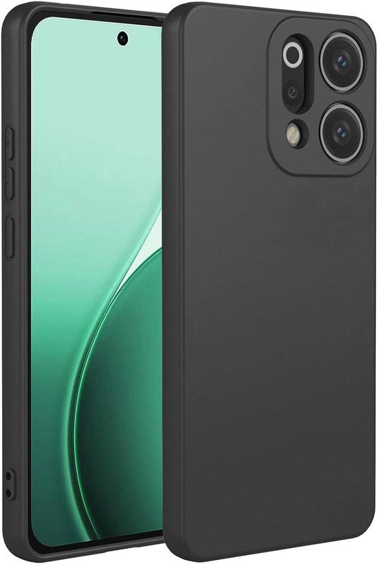 Hoes per smartphone in silicone, liscio, ultraleggero, resistente agli urti, nero.