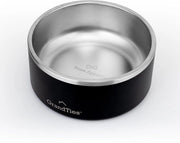 Ciotola per cani in acciaio inossidabile, gravata, riciclabile, BPA gratuita, isolata, per gatti e cani, grande, robusta, antiscivolo, impermeabile, ciotola per acqua all'aperto (1890 ml, grigio scuro)