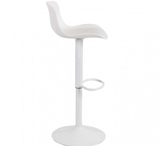 SGABELLO INNSBRUCK IN COLORE BIANCO CON ALTEZZA REGOLABILE