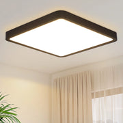 ZMH Lampada da soffitto plafoniera LED nera 23 cm 18W 3000K per soggiorno camera letto corridoio